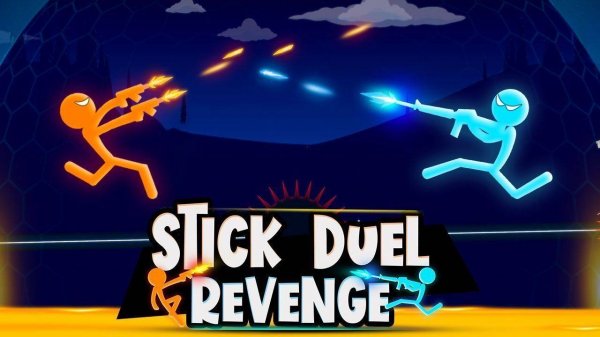 Stickman Aerial Duel: Boosted Leap Showdown