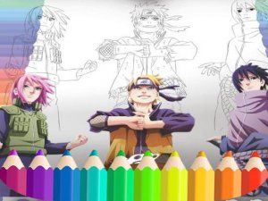 Naruto Shippuden Coloring Book: draw Book Ninja Online Coloring Game