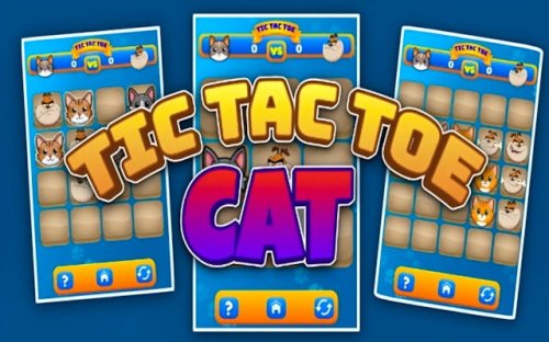 Tic Tac Toe Cat - Cute Puzzle Game